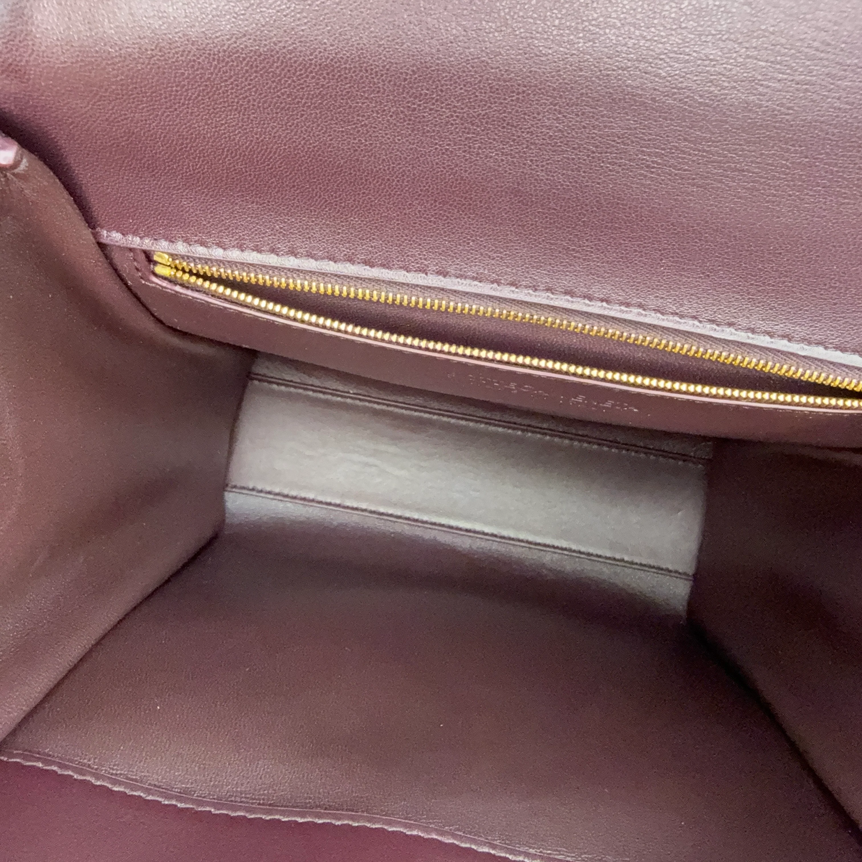 Bottega Veneta | Vintage Logo Flap Bag in Burgundy Leather (Excellent Condition) - Image 5