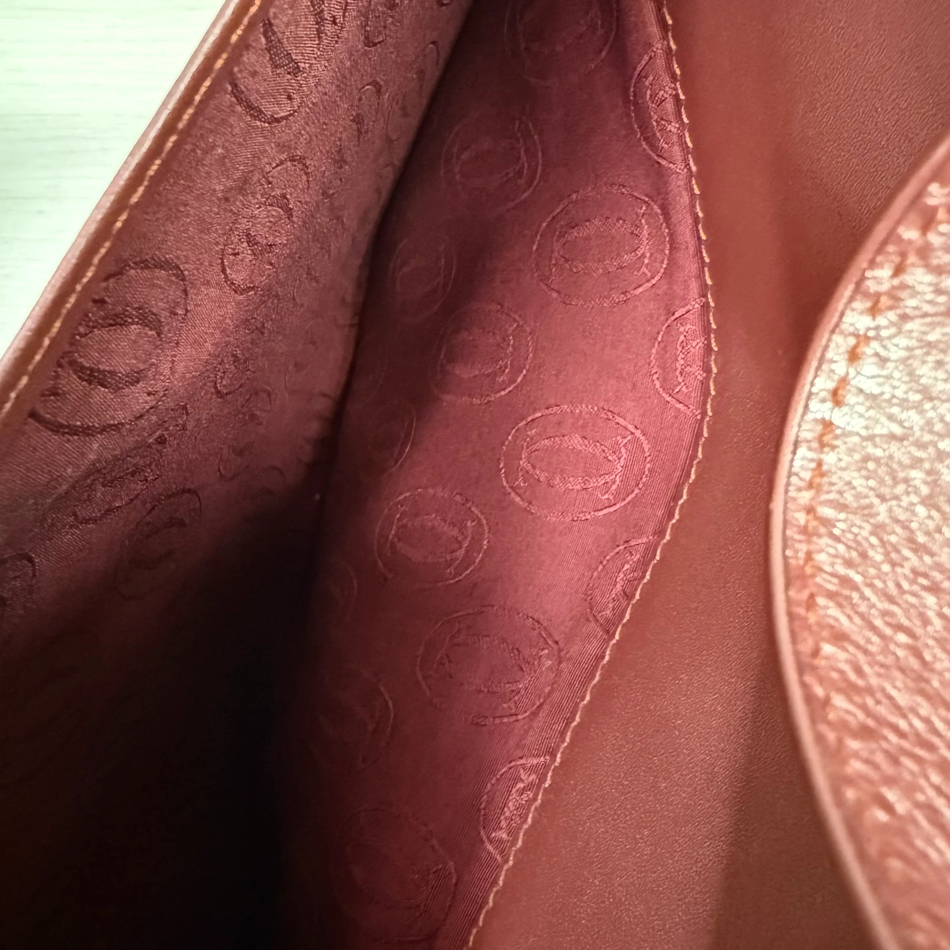 Cartier | Small Top-Handle Bag – Burgundy Leather (Pristine Condition) - Image 4