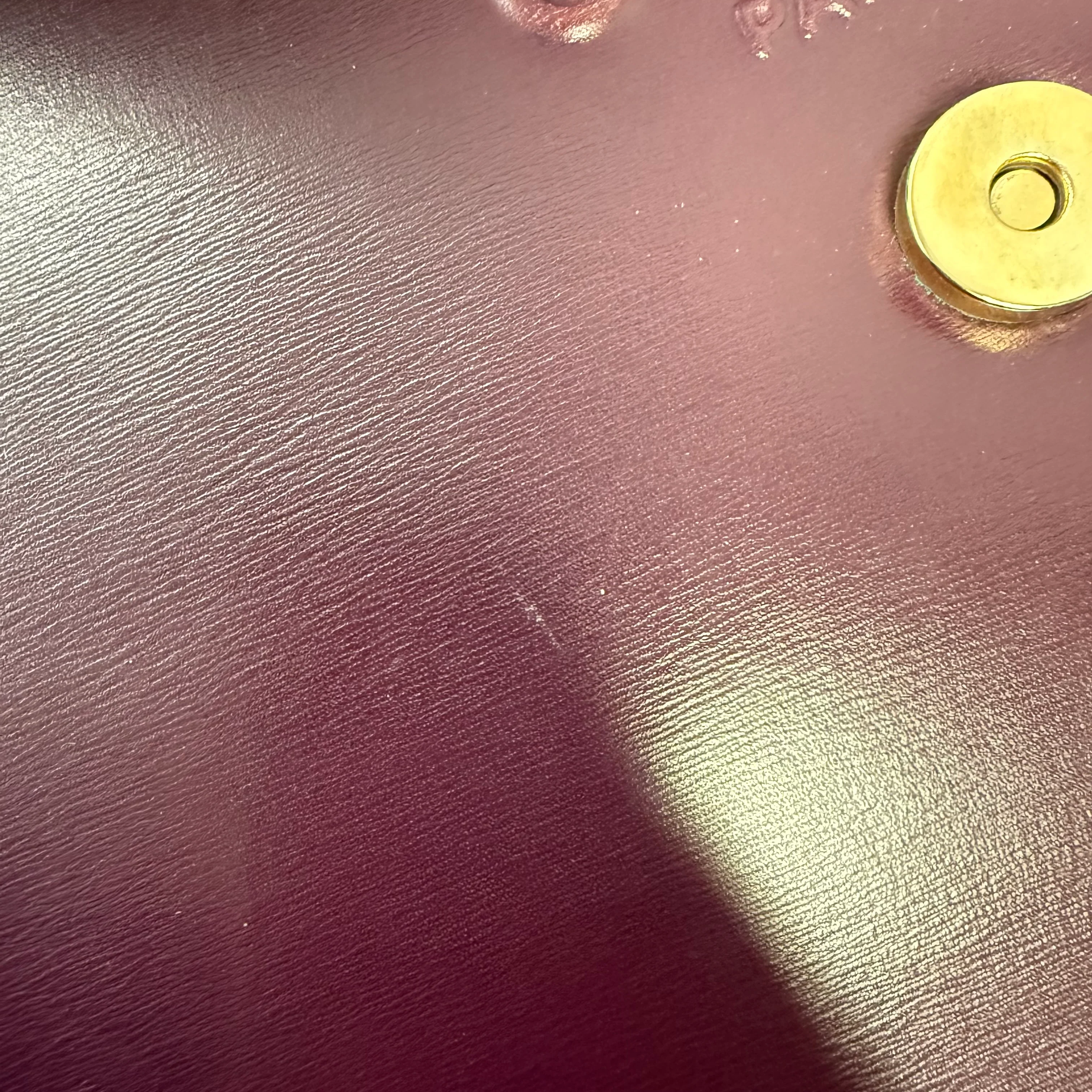 Céline | Structured Shoulder Bag – Burgundy Leather (Excellent Condition) - Image 11