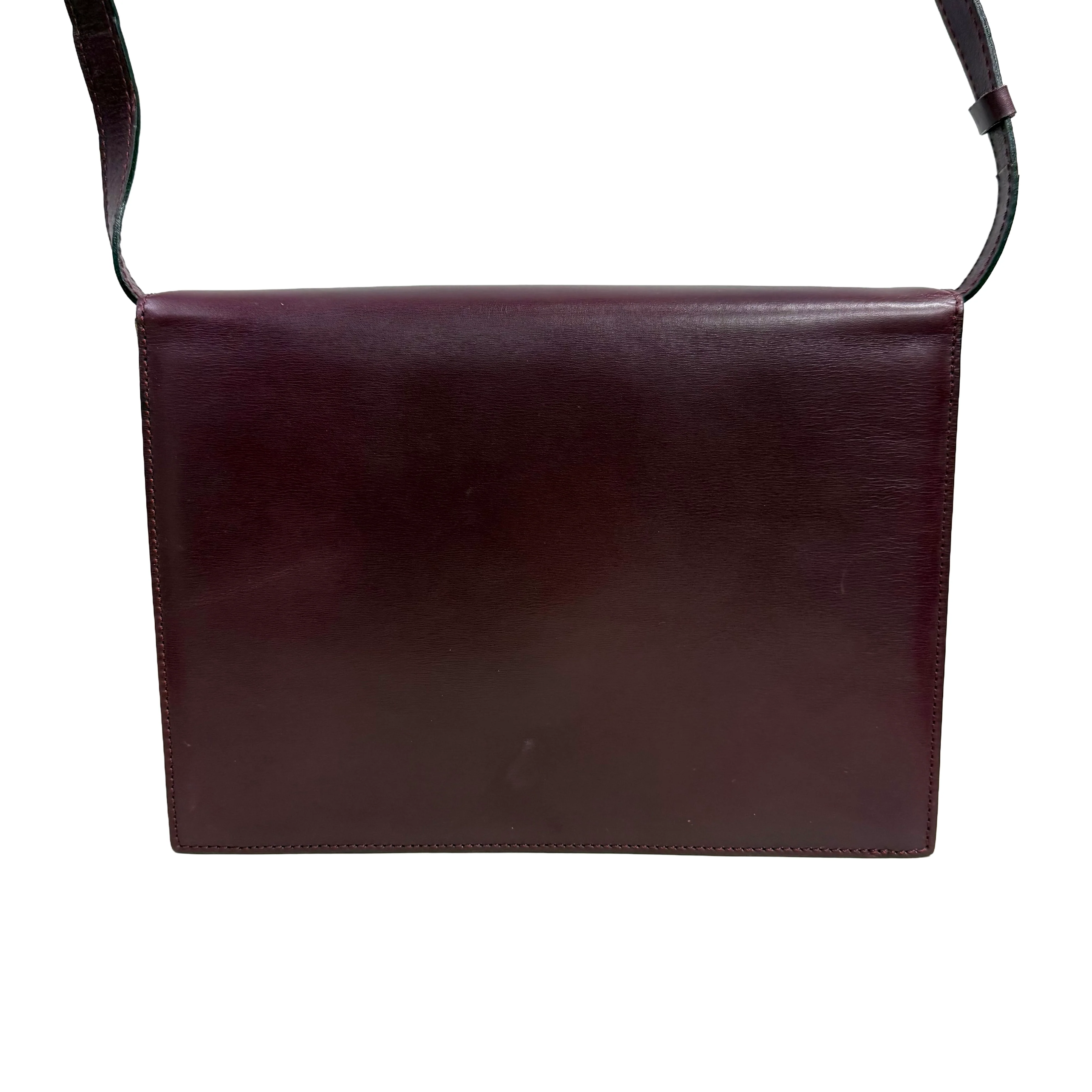Céline | Structured Shoulder Bag – Burgundy Leather (Excellent Condition) - Image 7