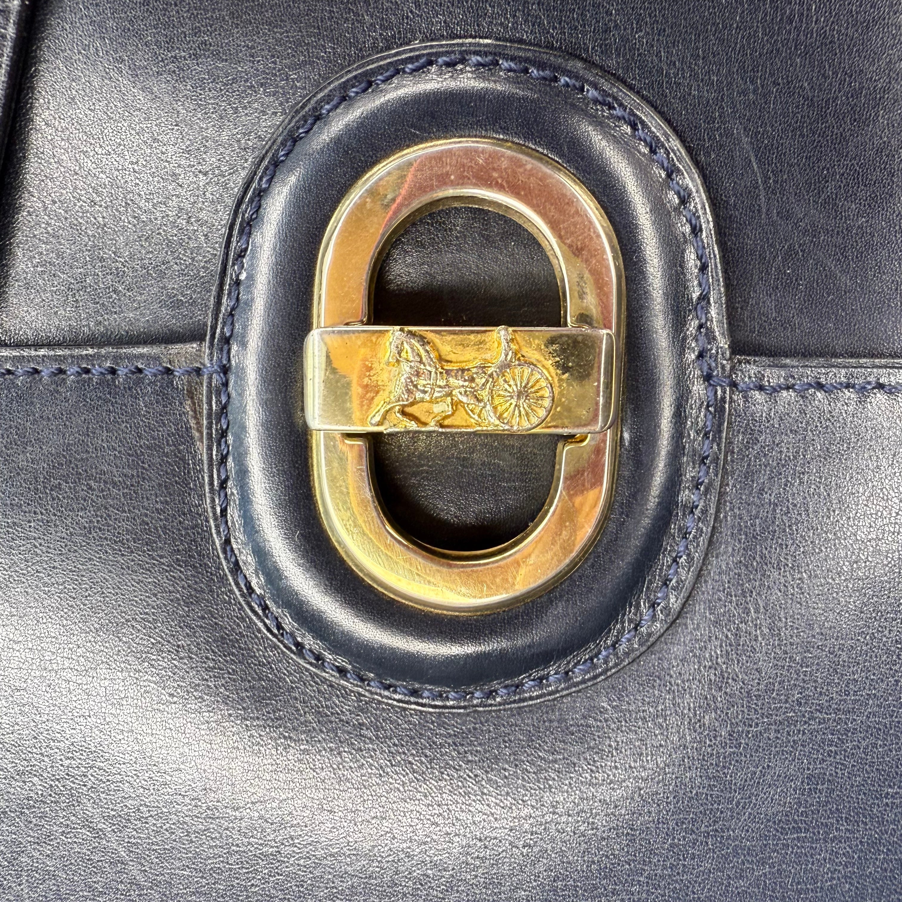 Celine | Navy Shoulder Bag (Vintage Condition) - CONS - Image 4