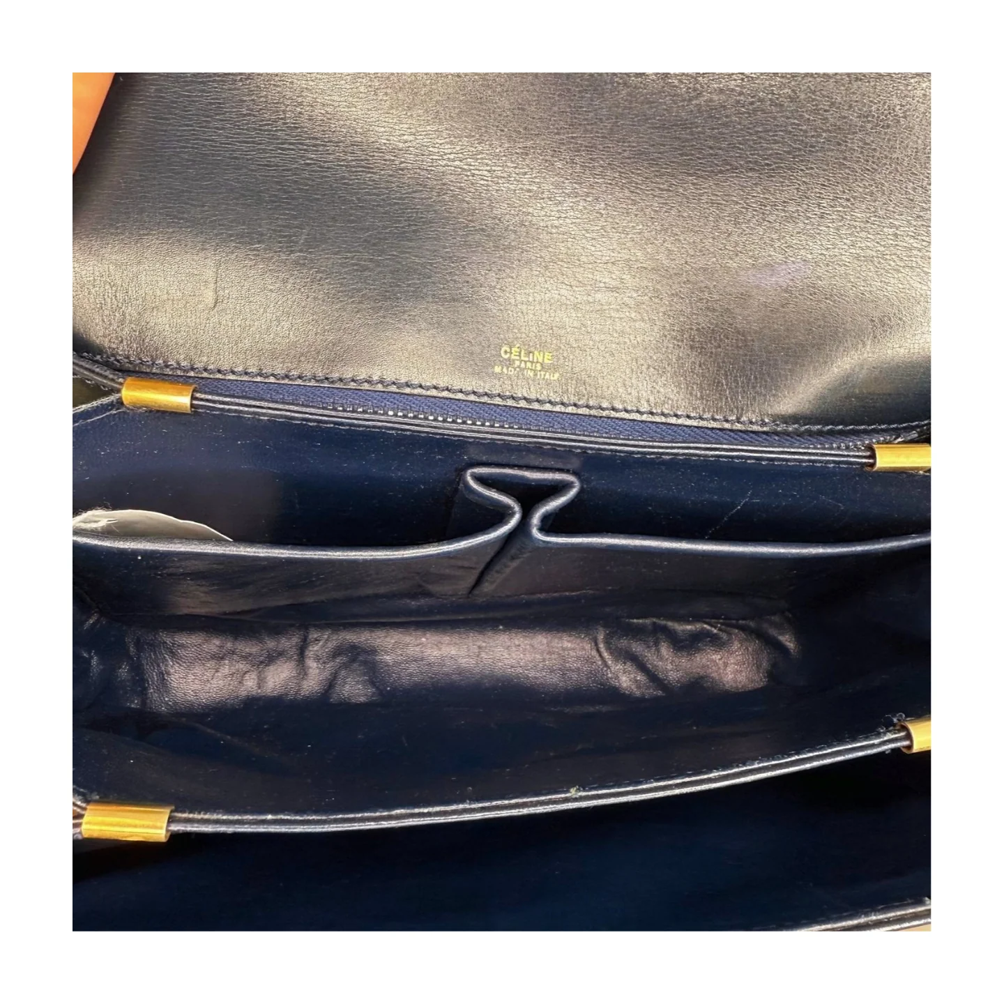 Celine | Navy Shoulder Bag (Vintage Condition) - CONS - Image 5