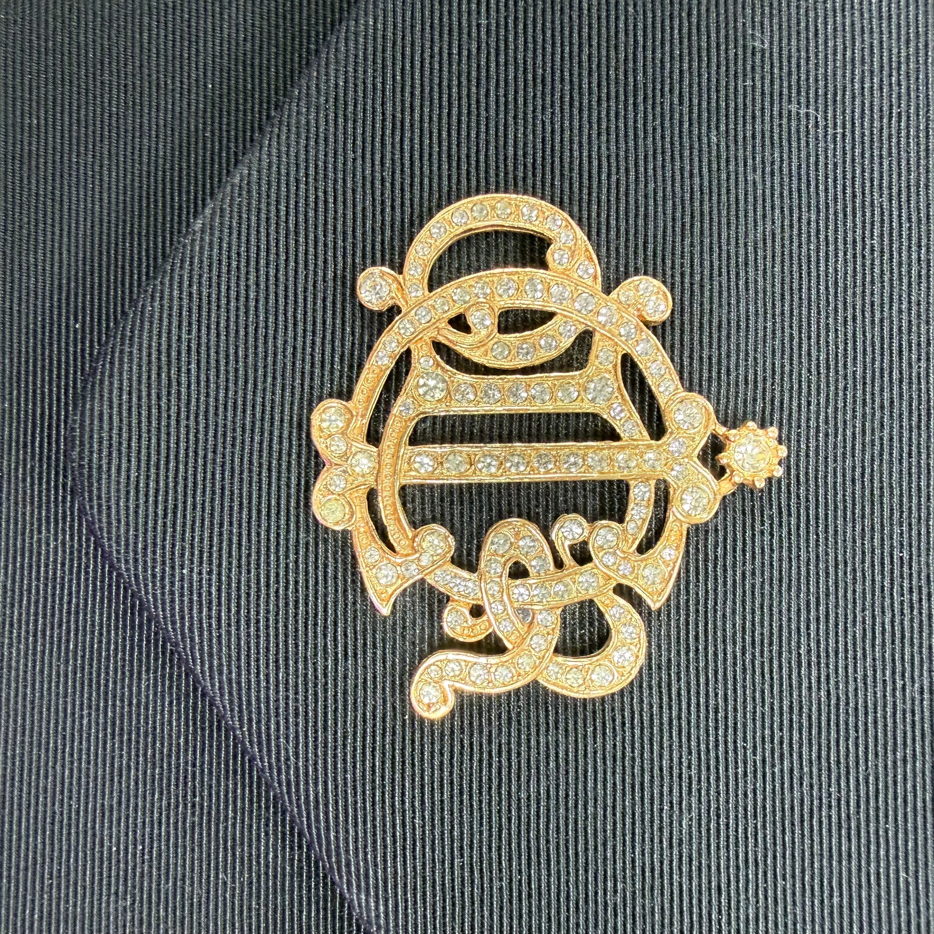 Christian Dior | Small Evening Chain Clutch – Black Grosgrain & Gold Hardware (Excellent Condition) - Image 6