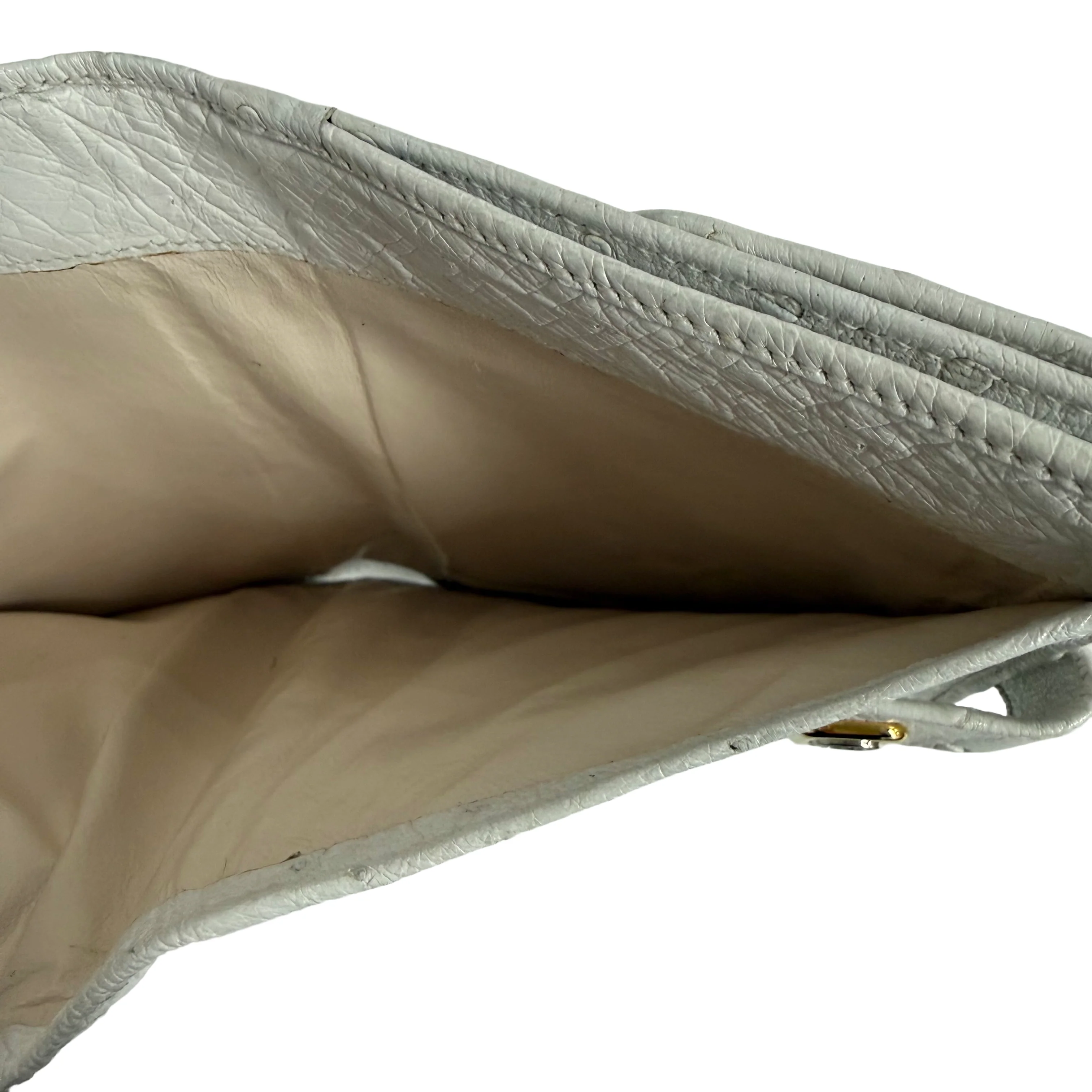 Gucci | Vintage White Ostrich Leather Bifold Wallet - Image 5